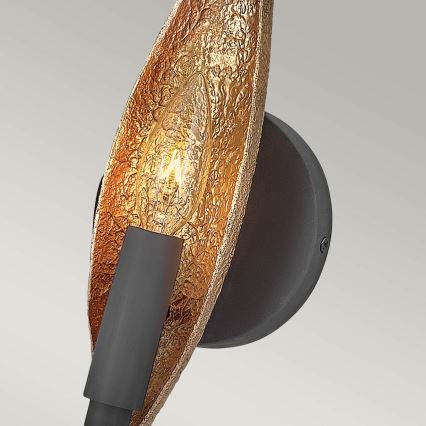 Quintiesse - Aplique de pared WILLOW 1xE14/40W/230V dorado/negro