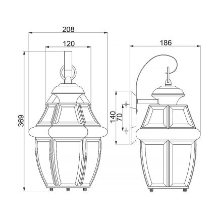 Quoizel - Aplique de exterior MARINE 1xE27/150W/230V IP44 dorado