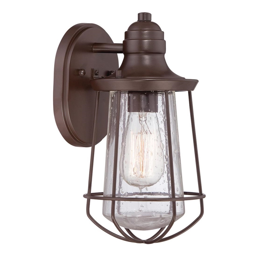 Quoizel - Aplique de exterior MARINE 1xE27/60W/230V IP44 marrón