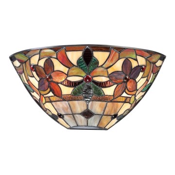 Quoizel - Aplique de pared Tiffany KAMI 2xE14/60W/230V