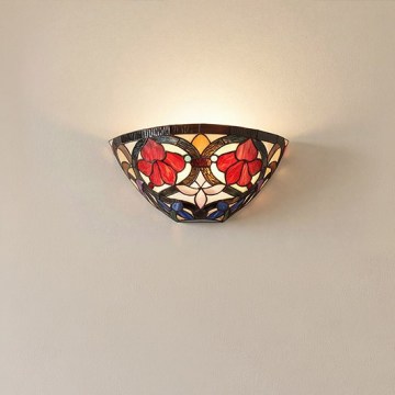 Quoizel - Aplique de pared Tiffany LARISSA 2xE14/40W/230V