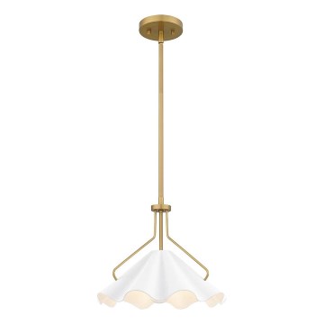 Quoizel - Lámpara colgante MEJIA 1xE27/60W/230V diá. 35,6 cm latón