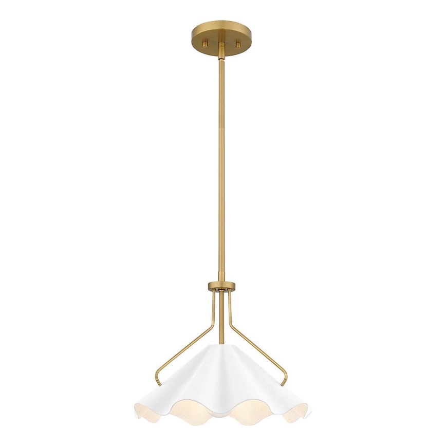 Quoizel - Lámpara colgante MEJIA 1xE27/60W/230V diá. 35,6 cm latón
