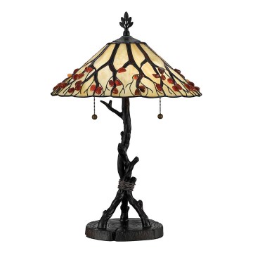 Quoizel - Lámpara de mesa Tiffany WHISPERING 2xE27/60W/230V