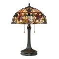 Quoizel - Lámpara de sobremesa Tiffany KAMI 2xE27/60W/230V