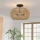 Quoizel - Lámpara de techo CASABLANCA 3xE27/60W/230V marrón
