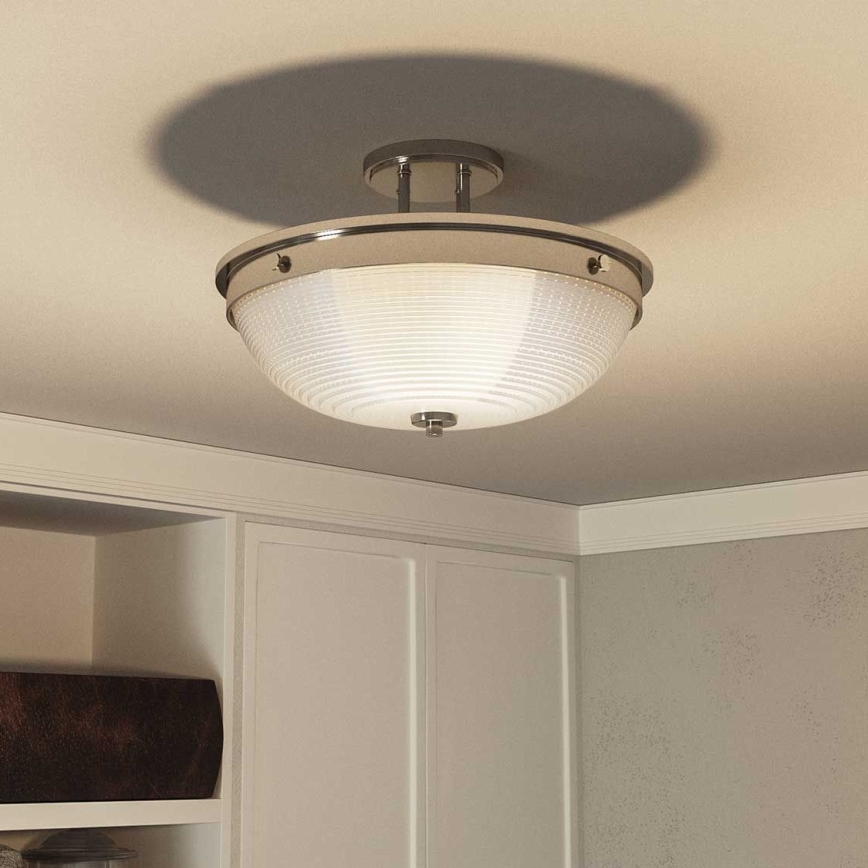 Quoizel - Lámpara de techo MANTLE 2xE27/60W/230V cromo brillante