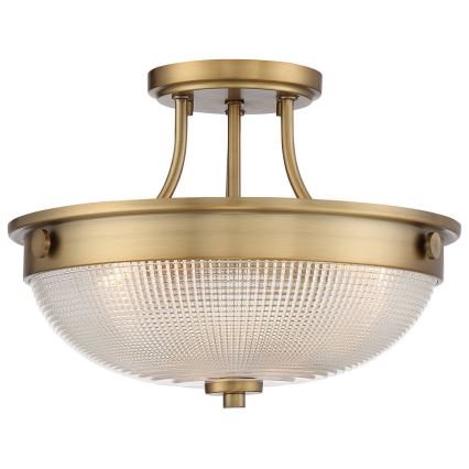 Quoizel - Lámpara de techo MANTLE 2xE27/60W/230V latón