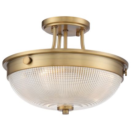 Quoizel - Lámpara de techo MANTLE 2xE27/60W/230V latón
