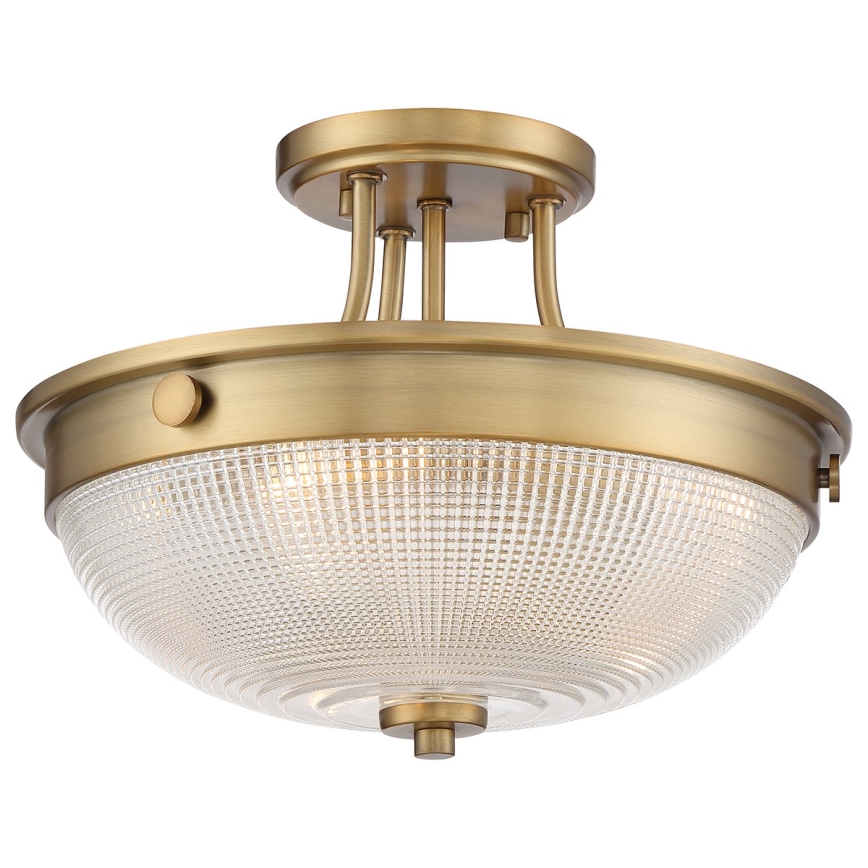 Quoizel - Lámpara de techo MANTLE 2xE27/60W/230V latón