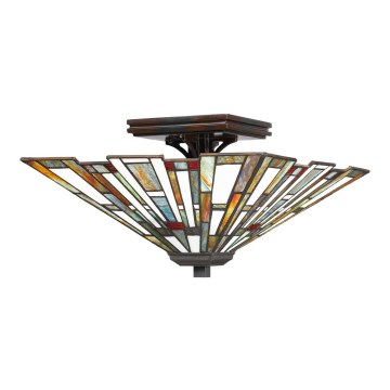 Quoizel - Lámpara de techo Tiffany MAYBECK 2xE27/60W/230V