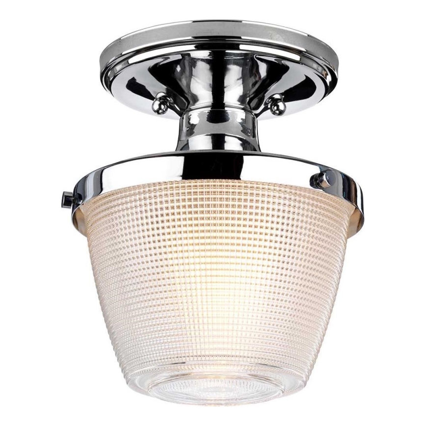 Quoizel - Plafón de baño DUBLIN 1xE27/40W/230V IP44 cromo brillante