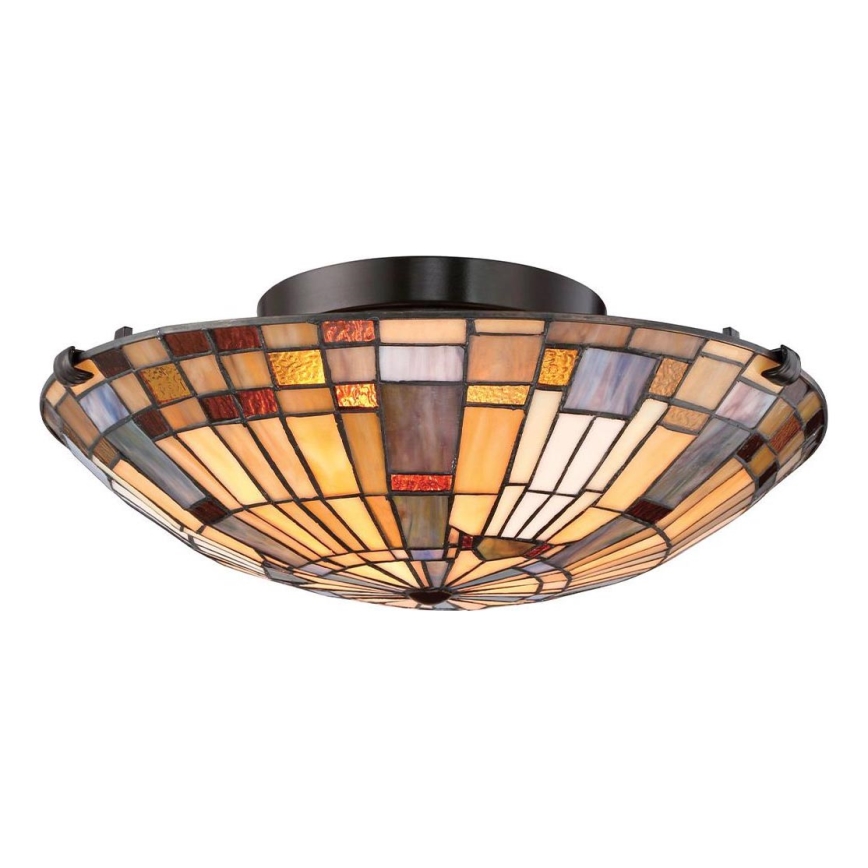 Quoizel - Plafón INGLENOOK 2xE27/60W/230V diá. 40,7 cm