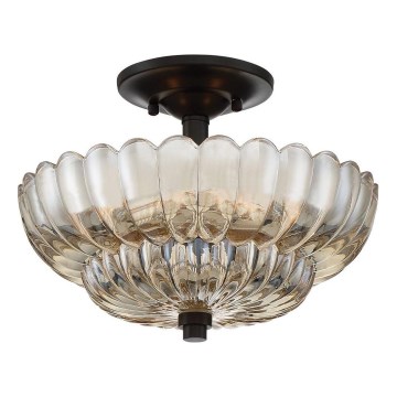 Quoizel - Plafón WHITECAP 3xE14/40W/230V diá. 29,7 cm
