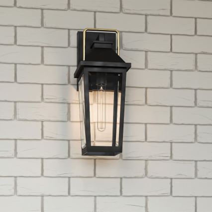 Quoizel - Aplique de exterior BUCKLEY 1xE27/40W/230V IP44 negro