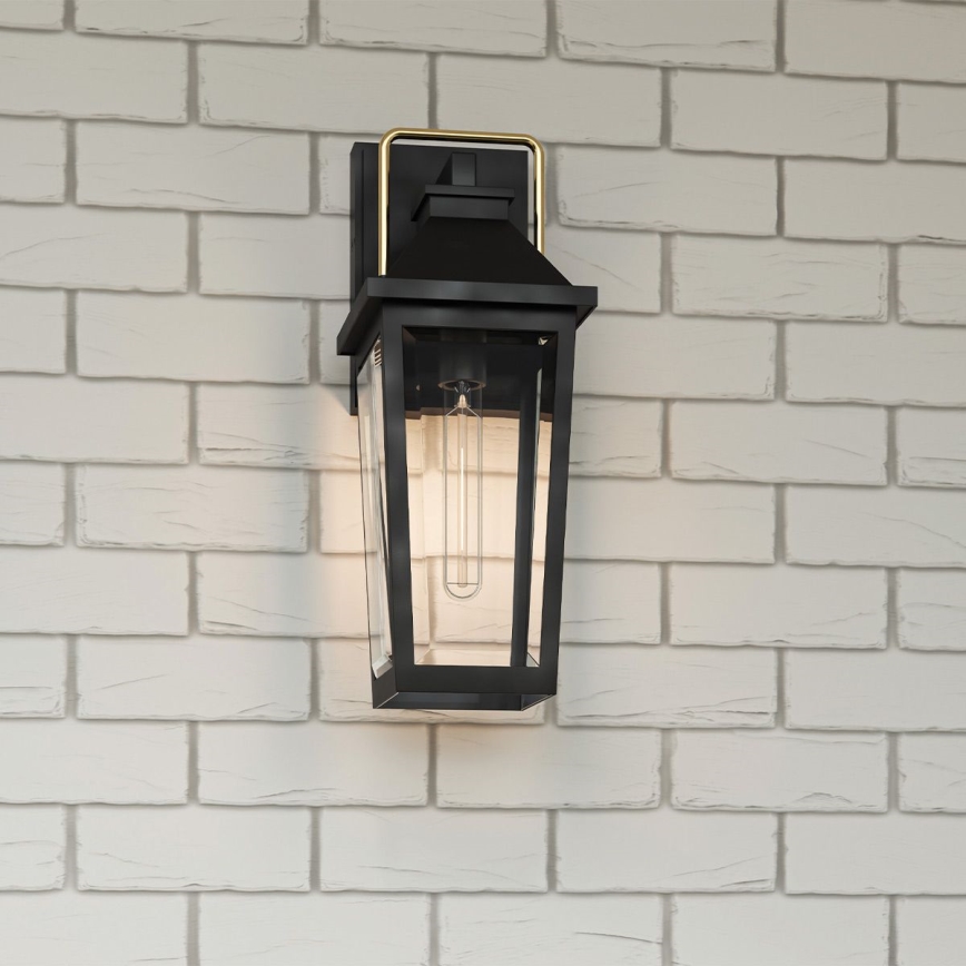 Quoizel - Aplique de exterior BUCKLEY 1xE27/40W/230V IP44 negro