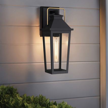 Quoizel - Aplique de exterior BUCKLEY 1xE27/40W/230V IP44 negro
