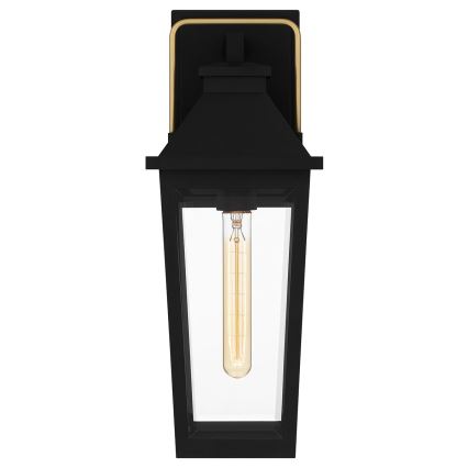 Quoizel - Aplique de exterior BUCKLEY 1xE27/40W/230V IP44 negro