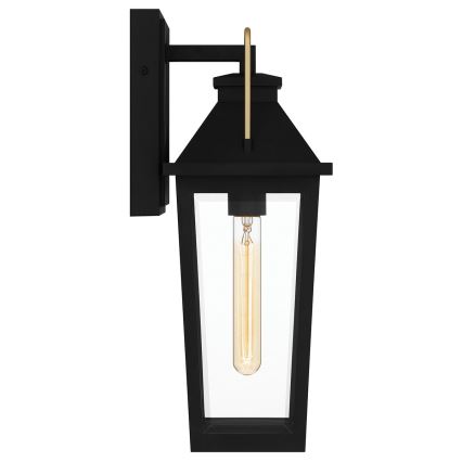 Quoizel - Aplique de exterior BUCKLEY 1xE27/40W/230V IP44 negro