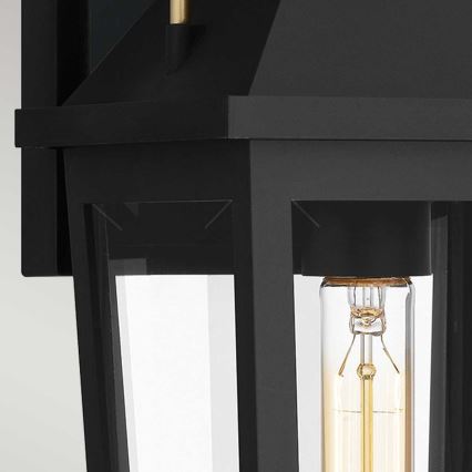 Quoizel - Aplique de exterior BUCKLEY 1xE27/40W/230V IP44 negro
