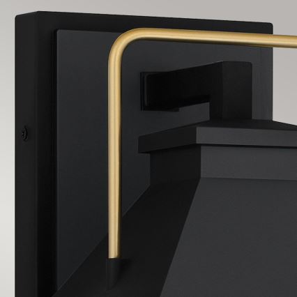 Quoizel - Lámpara de pared para exterior BUCKLEY M 1xE27/40W/230V IP44 negro