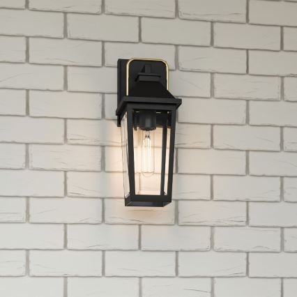 Quoizel - Aplique de exterior BUCKLEY 1xE27/40W/230V IP44 negro