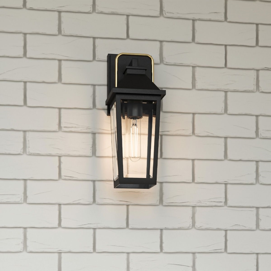 Quoizel - Aplique de exterior BUCKLEY 1xE27/40W/230V IP44 negro