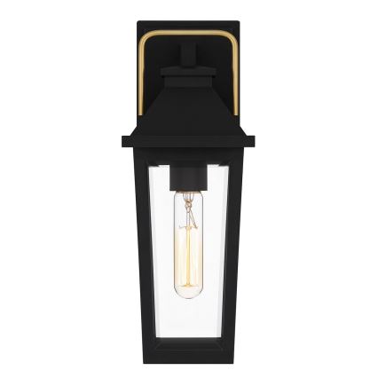 Quoizel - Aplique de exterior BUCKLEY 1xE27/40W/230V IP44 negro