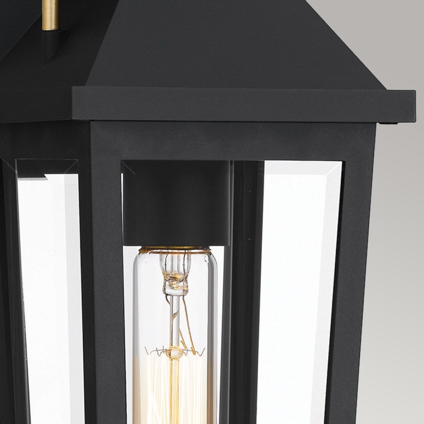 Quoizel - Aplique de exterior BUCKLEY 1xE27/40W/230V IP44 negro