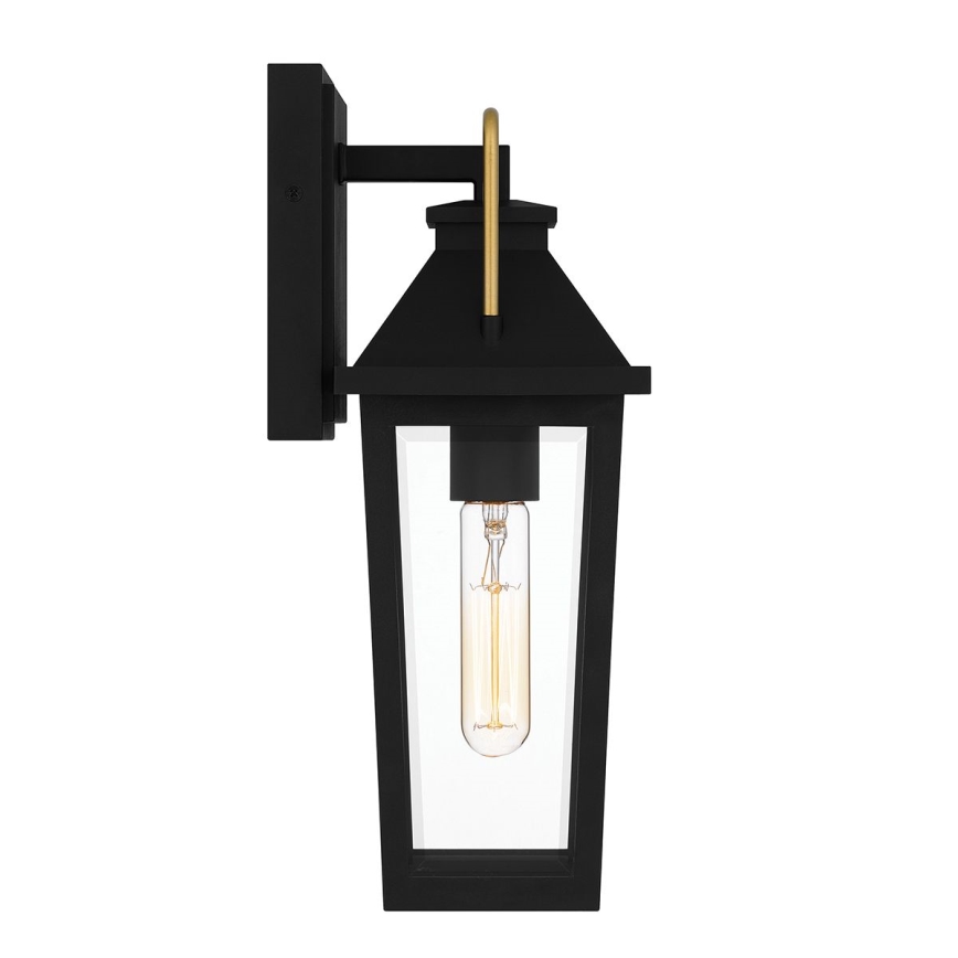 Quoizel - Aplique de pared exterior BUCKLEY S 1xE27/40W/230V IP44 negro