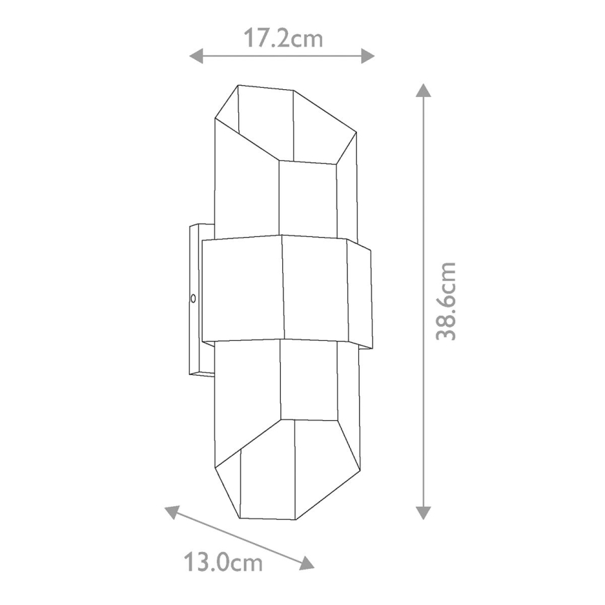 Quoizel - Aplique LED para exterior CHASM 2xLED/5,5W/230V IP44