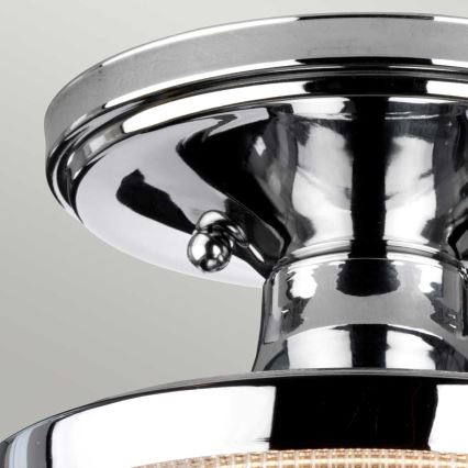 Quoizel - Plafón de baño DUBLIN 1xE27/40W/230V IP44 cromo brillante
