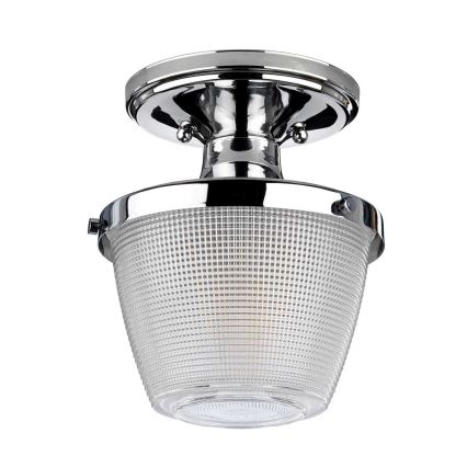 Quoizel - Plafón de baño DUBLIN 1xE27/40W/230V IP44 cromo brillante
