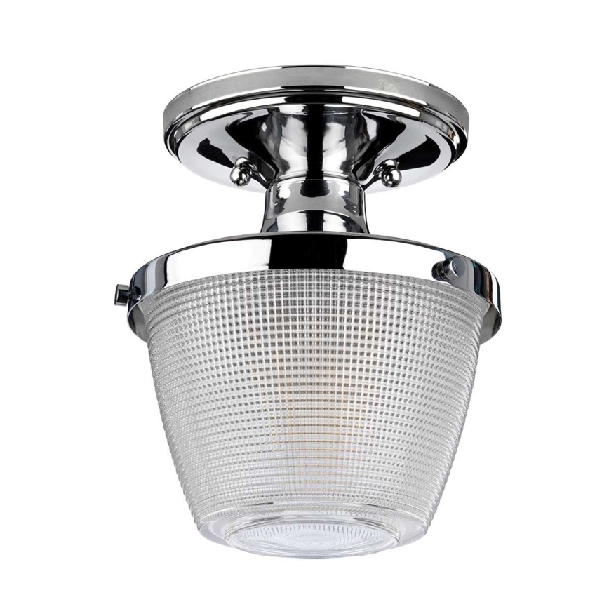 Quoizel - Plafón de baño DUBLIN 1xE27/40W/230V IP44 cromo brillante