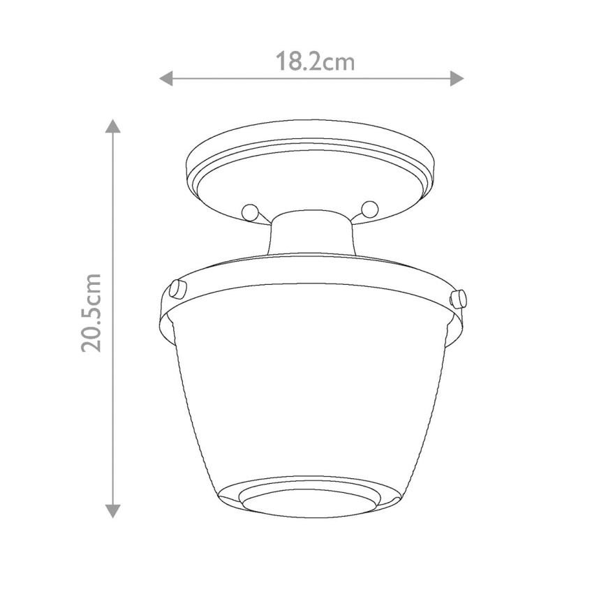 Quoizel - Plafón de baño DUBLIN 1xE27/40W/230V IP44 dorado