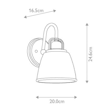 Quoizel - Aplique LED de baño DUBLIN 1xG9/3W/230V IP44 dorado