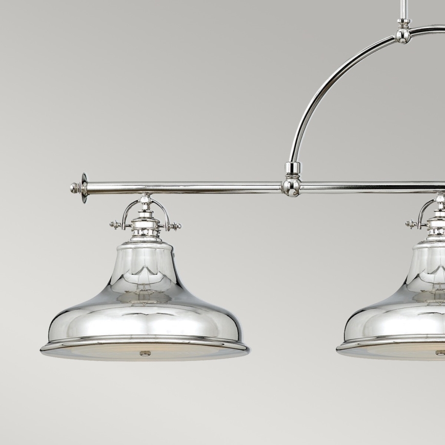 Quoizel - Lámpara colgante con cadena EMERY 3xE27/100W/230V cromo brillante