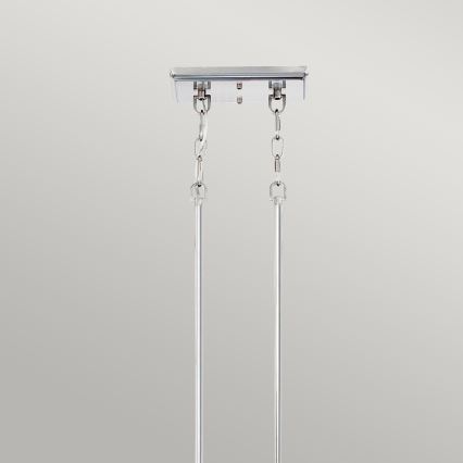 Quoizel - Lámpara colgante con cadena EMERY 3xE27/100W/230V cromo brillante