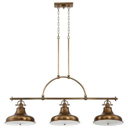 Quoizel - Lámpara colgante con cadena EMERY 3xE27/100W/230V latón