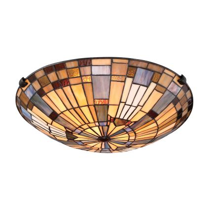 Quoizel - Plafón INGLENOOK 2xE27/60W/230V diá. 40,7 cm