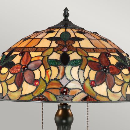Quoizel - Lámpara de sobremesa Tiffany KAMI 2xE27/60W/230V
