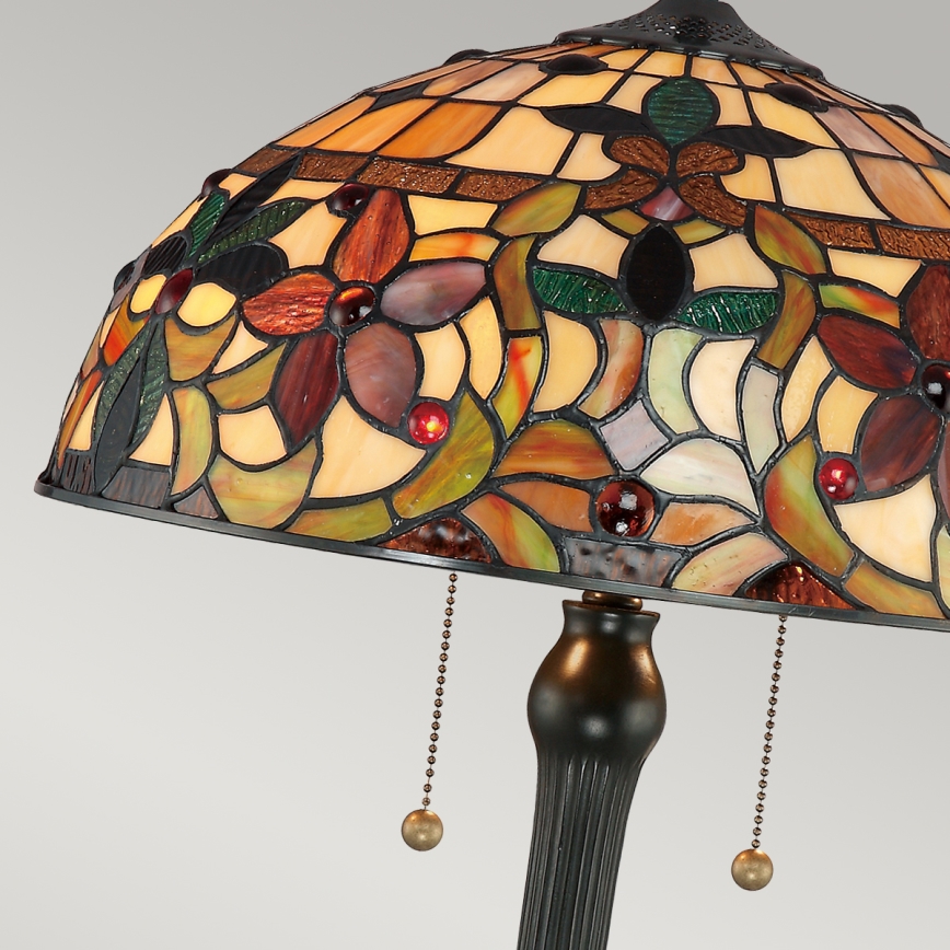 Quoizel - Lámpara de sobremesa Tiffany KAMI 2xE27/60W/230V