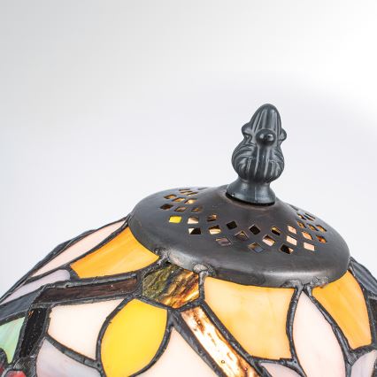 Quoizel - Lámpara de sobremesa Tiffany LARISSA 1xE14/40W/230V, diámetro 20 cm