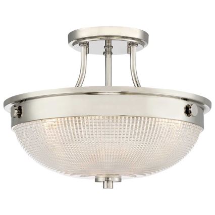 Quoizel - Lámpara de techo MANTLE 2xE27/60W/230V cromo brillante
