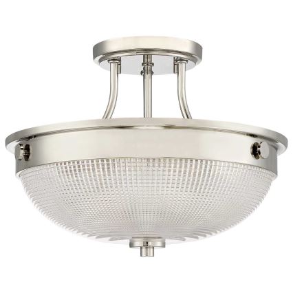 Quoizel - Lámpara de techo MANTLE 2xE27/60W/230V cromo brillante