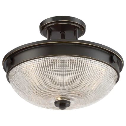 Quoizel - Lámpara de techo MANTLE 2xE27/60W/230V bronce