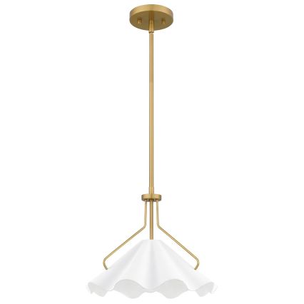 Quoizel - Lámpara colgante MEJIA 1xE27/60W/230V diá. 35,6 cm latón