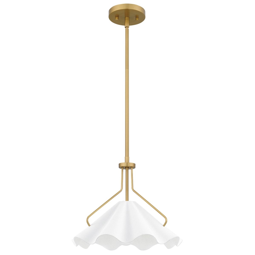 Quoizel - Lámpara colgante MEJIA 1xE27/60W/230V diá. 35,6 cm latón