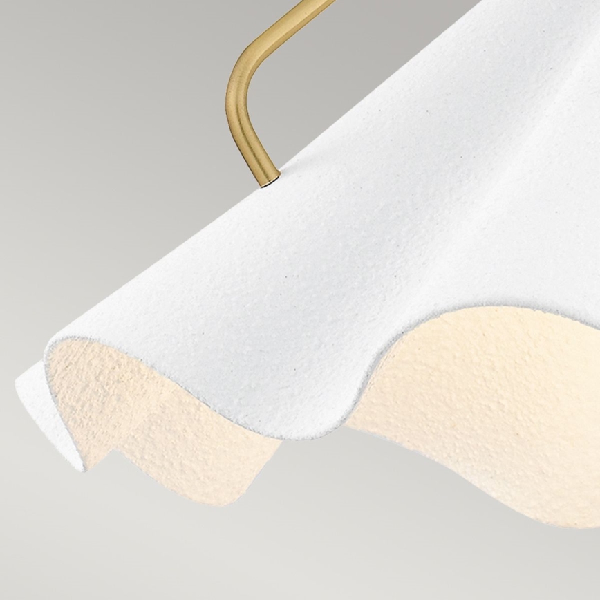Quoizel - Lámpara colgante MEJIA 1xE27/60W/230V diá. 35,6 cm latón