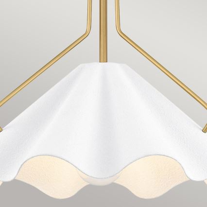 Quoizel - Lámpara colgante MEJIA 1xE27/60W/230V diá. 35,6 cm latón